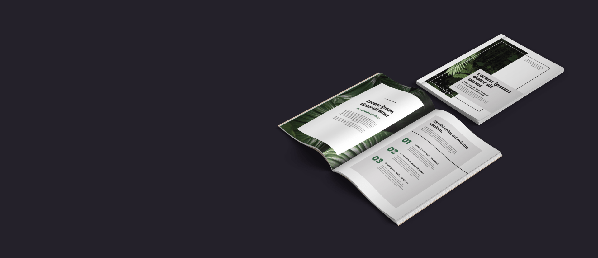 a4 cover and spread magazine mockups