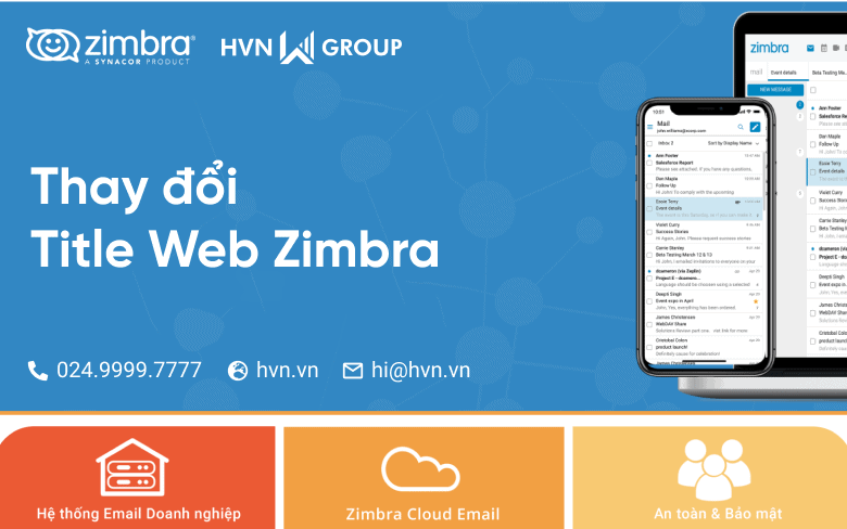 Zimbra – Huong dan thay doi title web zimbra