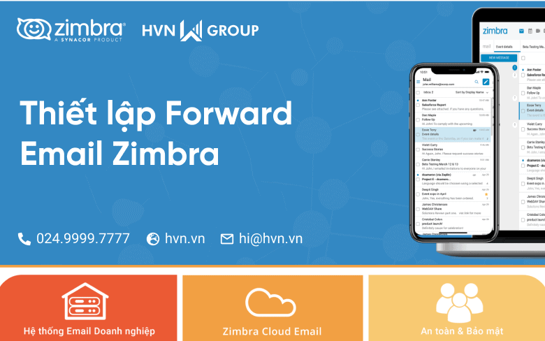 Zimbra – Huong dan thiet lap forward email zimbra