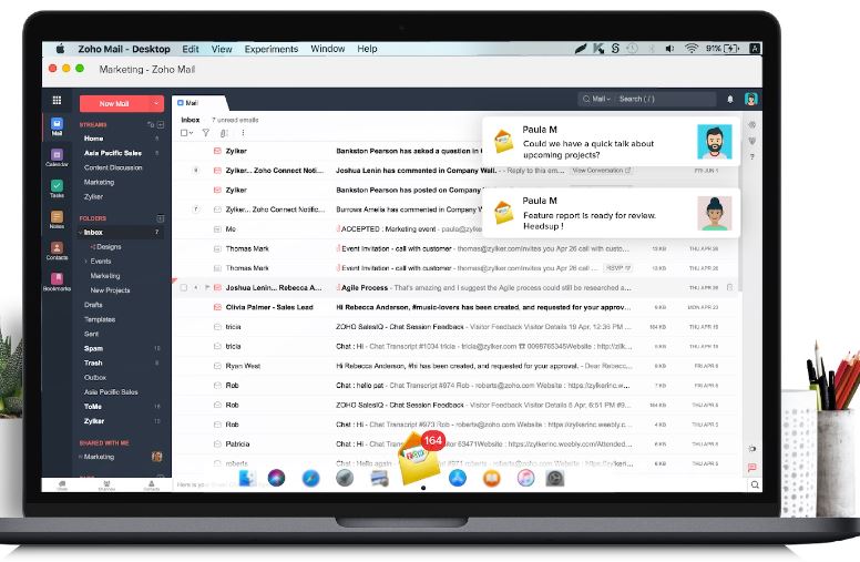 Hướng dẫn thay đổi tên hiển thị khi gửi email Zoho Mail 14 cá nhân hóa với zoho mail