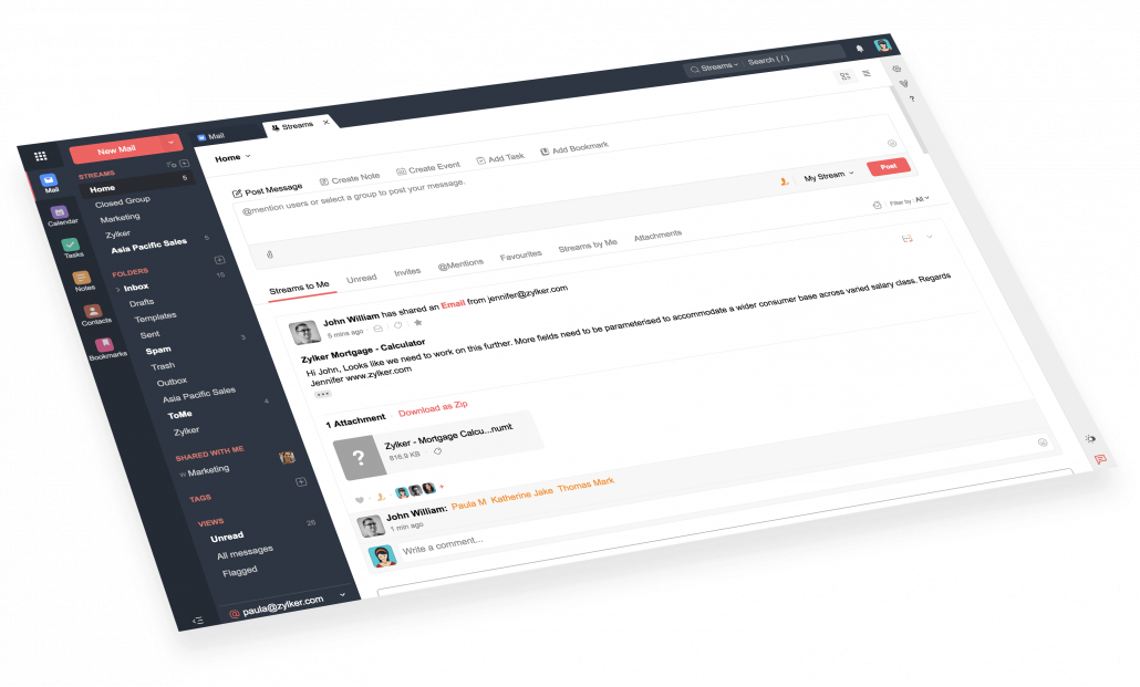 Hướng dẫn đổi mật khẩu tài khoản Zoho Mail 11 cộng tác hiệu quả với stream