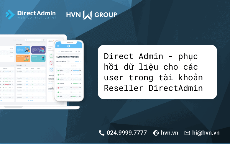 Hướng dẫn phục hồi dữ liệu cho các user trong tài khoản Reseller DirectAdmin 10 phuc hoi du lieu cho cac user trong tai khoan Reseller DirectAdmin