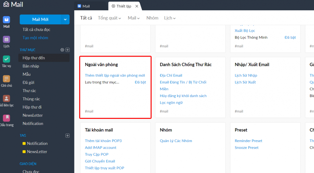Hướng dẫn thiết lập trả lời email tự động Zoho Mail 13 cài đặt email trả lời tự động