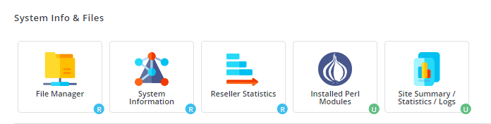 Hướng dẫn sử dụng tài khoản Reseller DirectAdmin 19 thông tin hệ thống và quản lý file