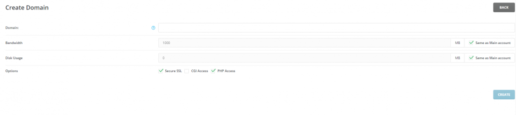 Hướng dẫn tạo Addon Domain cho hosting DirectAdmin 15 điền thông tin đầy đủ