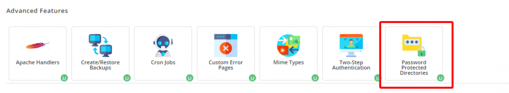 Hướng dẫn đặt mật khẩu cho thư mục trên DirectAdmin 13 tiến hành đặt mật khẩu cho thư mục