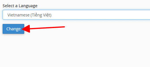 Hướng dẫn đổi ngôn ngữ cPanel sang tiếng Việt 14 thay đổi ngôn ngữ