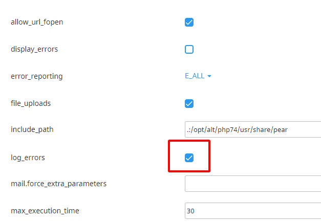 Hướng dẫn tắt Error Log trên Hosting cPanel 13 bỏ chọn error log