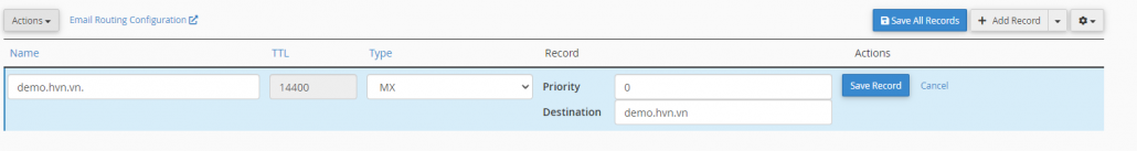 Hướng dẫn cấu hình bản ghi DNS trên cPanel (Zone Editor) 24 chỉnh sửa cấu hình bản ghi dns