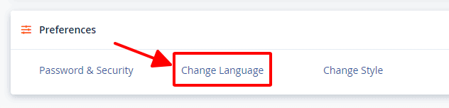 Hướng dẫn thay đổi giao diện và ngôn ngữ trên cPanel 15 thực hiện thay đổi ngôn ngữ
