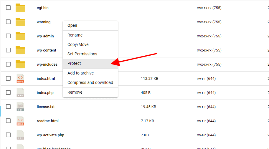 Hướng dẫn đặt mật khẩu cho thư mục trên DirectAdmin 15 tiến hành đặt mật khẩu