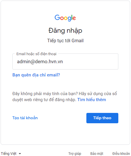 Hướng dẫn sử dụng Gmail để gửi thư từ các địa chỉ email khác 19 đăng nhập vào tài khoản gmail