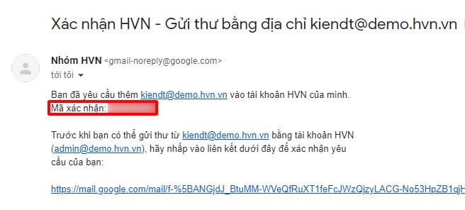 Hướng dẫn sử dụng Gmail để gửi thư từ các địa chỉ email khác 26 xác nhận địa chỉ email