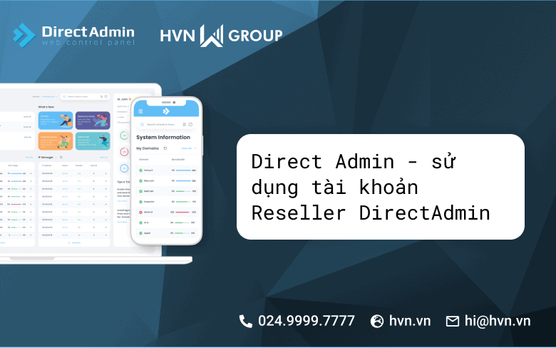 Hướng dẫn sử dụng tài khoản Reseller DirectAdmin 12 su dung tai khoan Reseller DirectAdmin