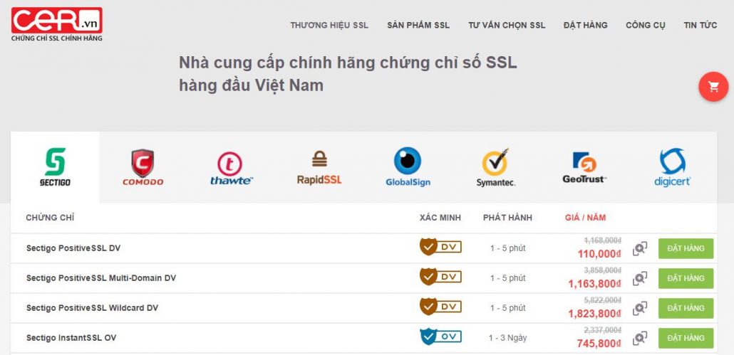 Hướng dẫn gia hạn chứng chỉ SSL 11 đăng ký chứng chỉ ssl tại hvn