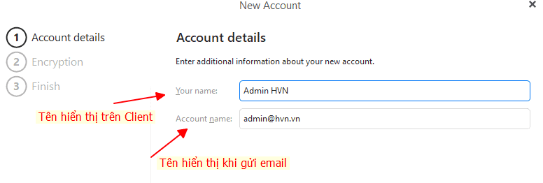 Hướng dẫn cài đặt tài khoản Email Business vào phần mềm eM Client 17 nhập thông tin tài khoản