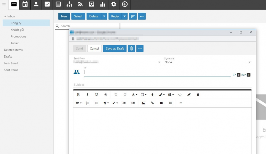 Hướng dẫn cơ bản giao diện chính Email Business Hosting 12 tạo mới email