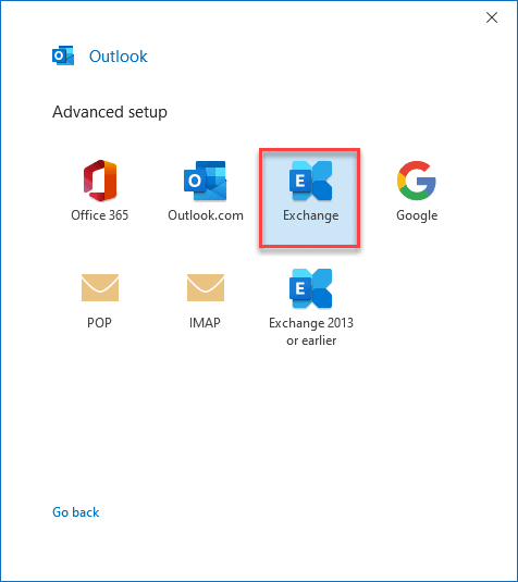 Hướng dẫn thiết lập tài khoản Exchange trên Outlook 12 sử dụng exchange