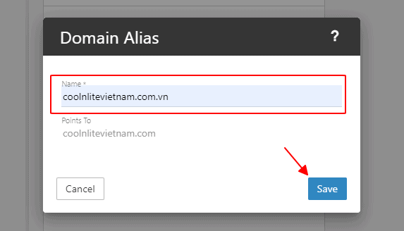 Hướng dẫn sử dụng chức năng Domain Alias trong Email Business 13 nhập tên domain