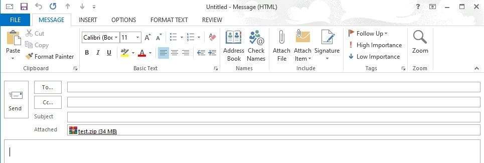 Hướng dẫn tăng dung lượng file đính kèm trong Outlook 15 hoàn thành việc tăng dung lương