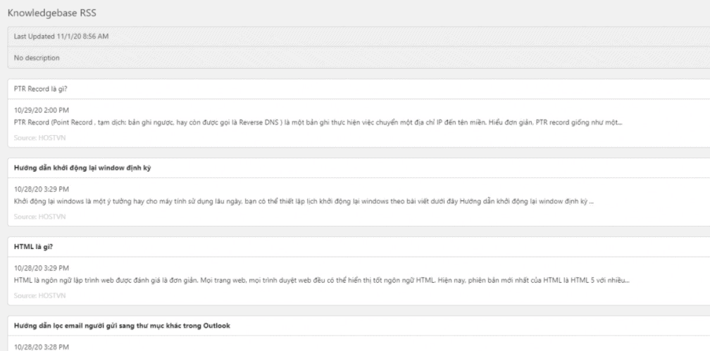 Hướng dẫn sử dụng News Feeds trong Email Business 15 lưu lại các thay đổi