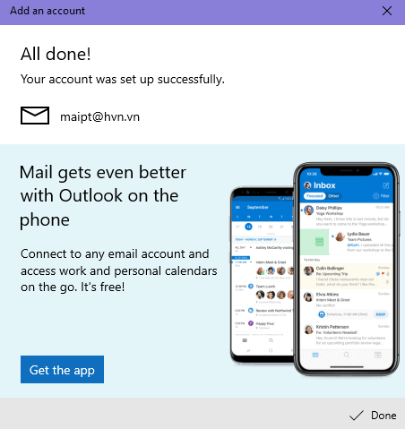 Hướng dẫn thiết lập Email Business trong ứng dụng Mail của Windows 10 27 lưu lại thay đổi