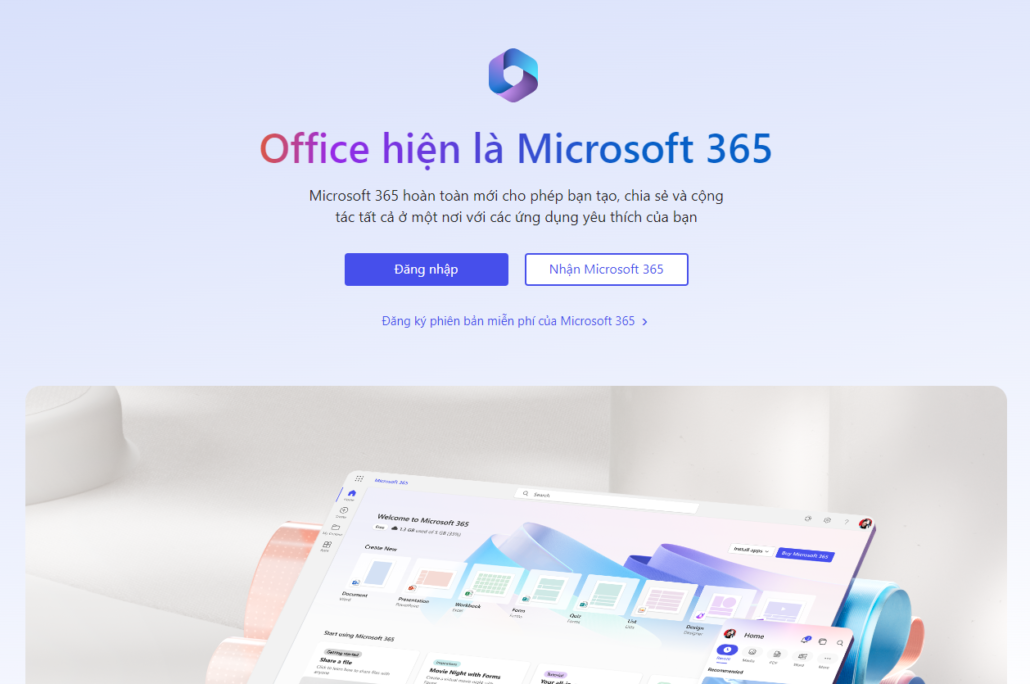 Microsoft 365 Business Standard - Gói phần mềm dành cho doanh nghiệp 12 Dang Nhap Microsoft 365