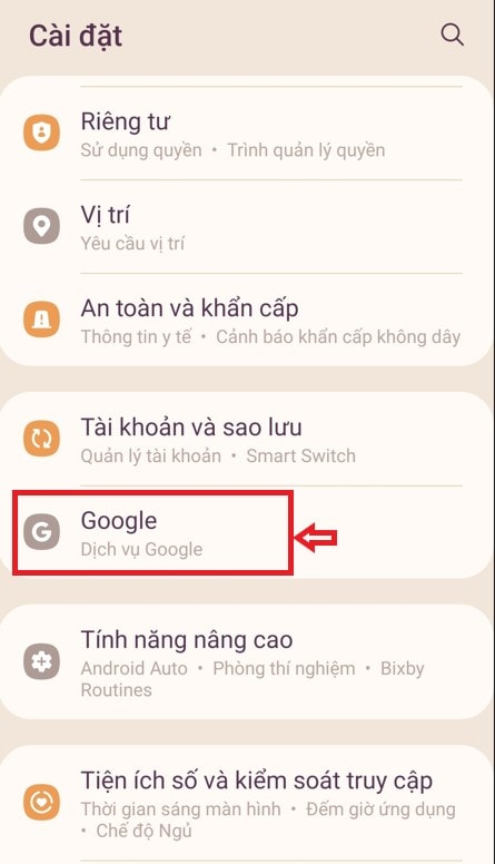 Hướng dẫn cách thay đổi mật khẩu Gmail trên điện thoại Android 18 điều hướng đến google