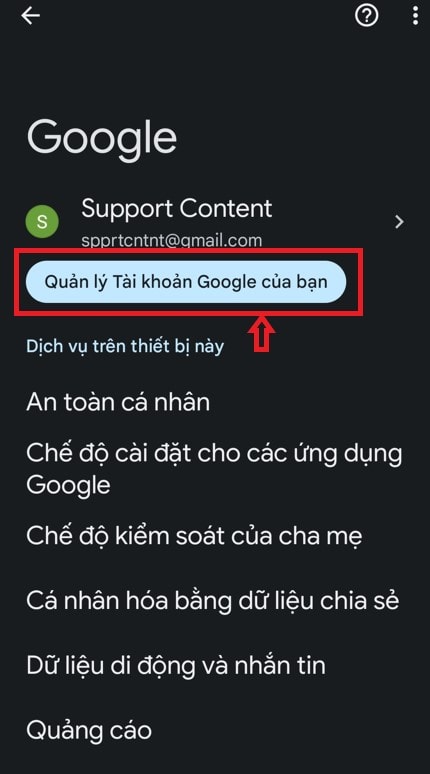 Hướng dẫn cách thay đổi mật khẩu Gmail trên điện thoại Android 19 quản lý tài khoản google