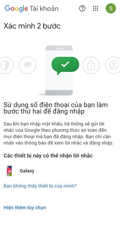 Hướng dẫn cách thay đổi mật khẩu Gmail trên điện thoại Android 25 thiết lập xác minh 2 bước