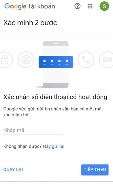 Hướng dẫn cách thay đổi mật khẩu Gmail trên điện thoại Android 27 xác nhận số điện thoai