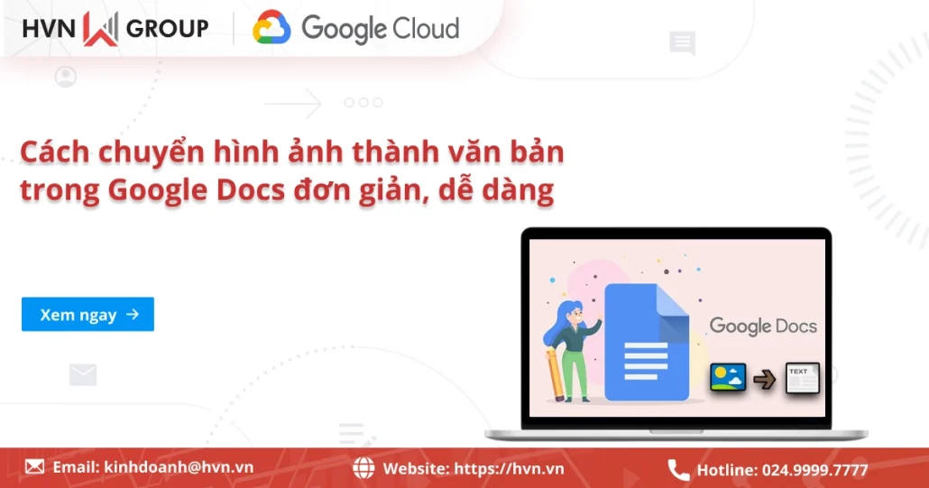 Cách Chuyển Hình ảnh Thành Văn Bản Trong Google Docs