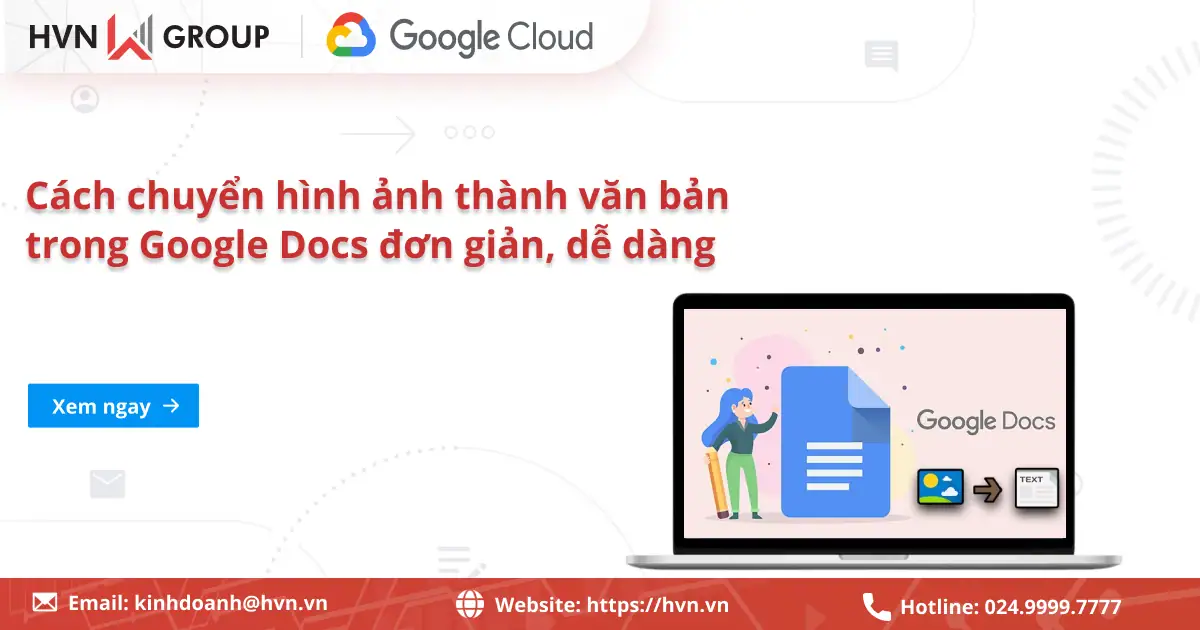 Cách Chuyển Hình ảnh Thành Văn Bản Trong Google Docs