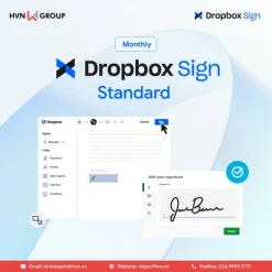 Gói Dropbox Sign Webapp - Standard - Monthly - HVN GROUP