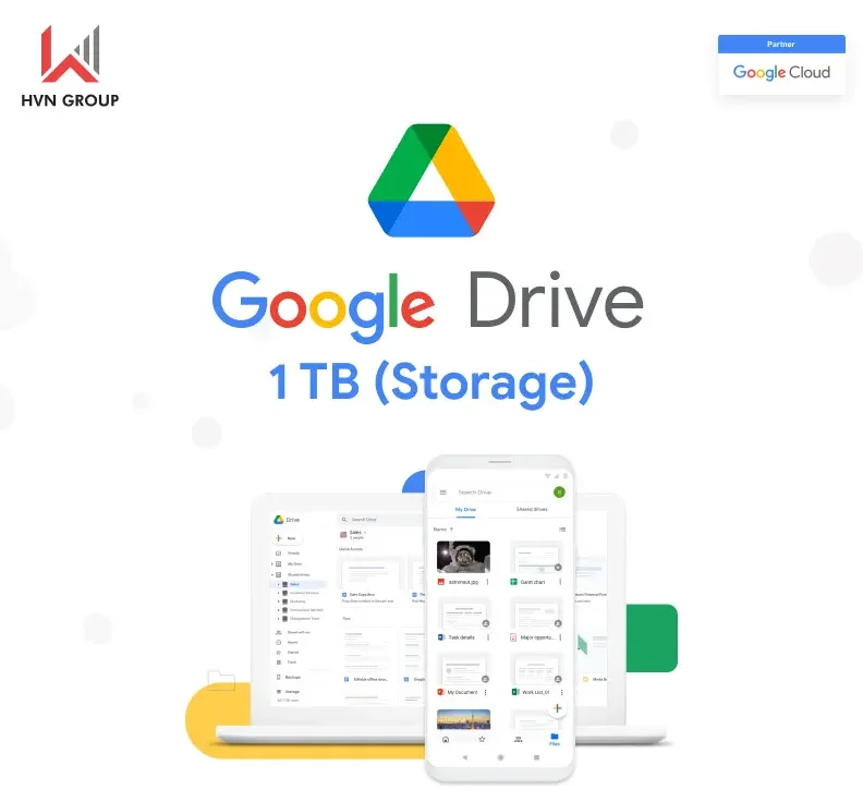 Tìm hiểu về Google Drive Storage 1TB (Annually)