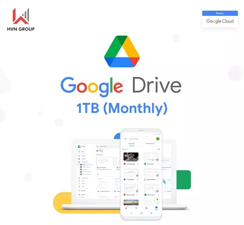 Đôi nét về Google Drive Storage 1TB - Monthly