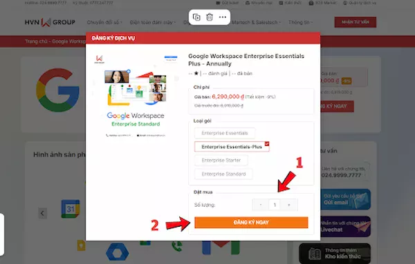 Google Workspace Enterprise Essentials Plus Annually 7