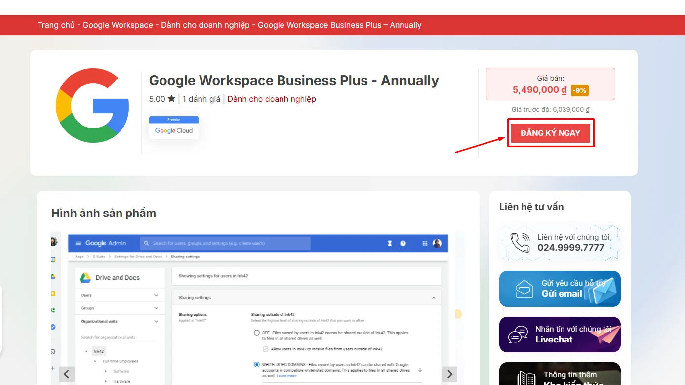 Google Workspace Business Plus Annually 6