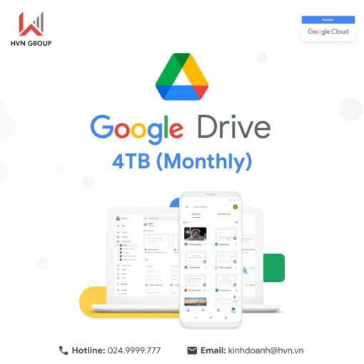 Gói Google Drive Monthly 4tb