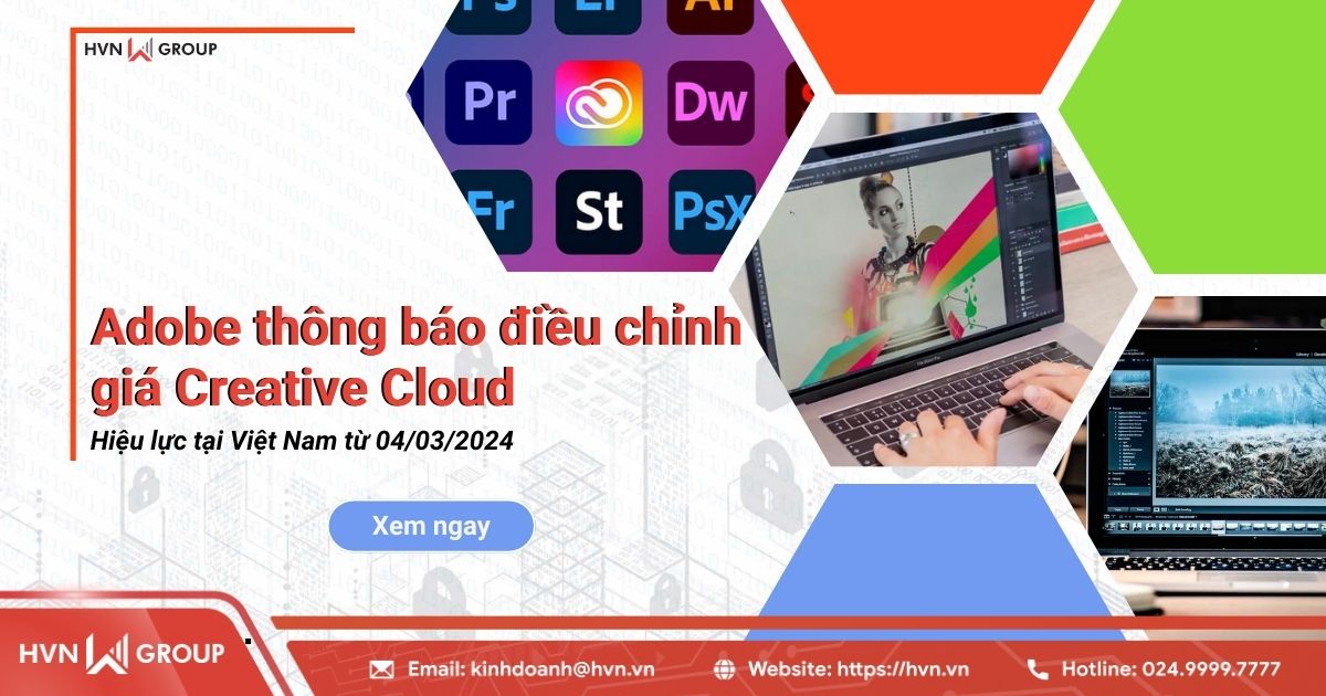 adobe thông báo điều chỉnh giá creative cloud