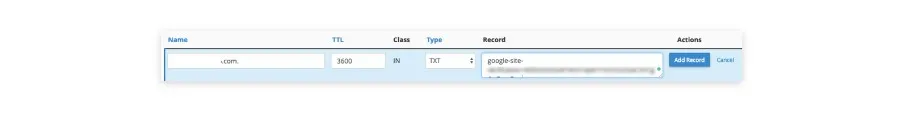 Hướng dẫn xác minh tên miền với Google Search Console 19 Dien Thong Tin Vao Truong