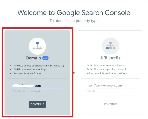 Hướng dẫn xác minh tên miền với Google Search Console 16 nhập tên miền muốn kiểm tra