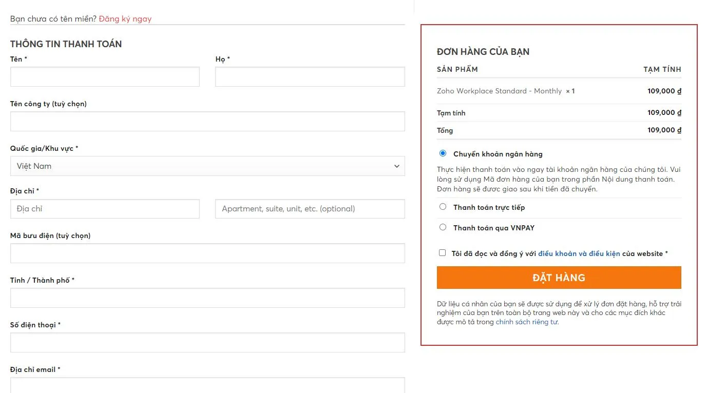 Hướng dẫn cách tạo email theo tên miền dễ dàng, nhanh chóng 36 xác nhận đơn hàng zoho workplace