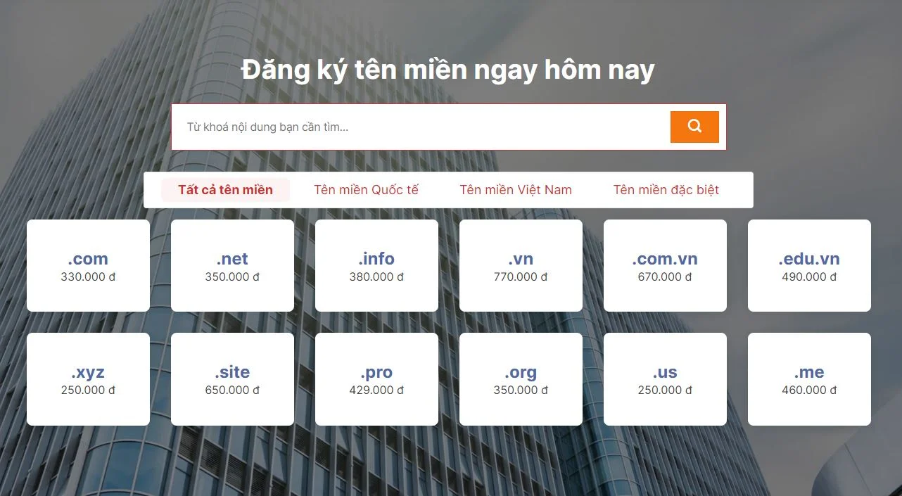 Tên miền .com là gì? Sự khác biệt giữa tên miền .com và .vn 24 đăng ký tên miền .com tại hvn