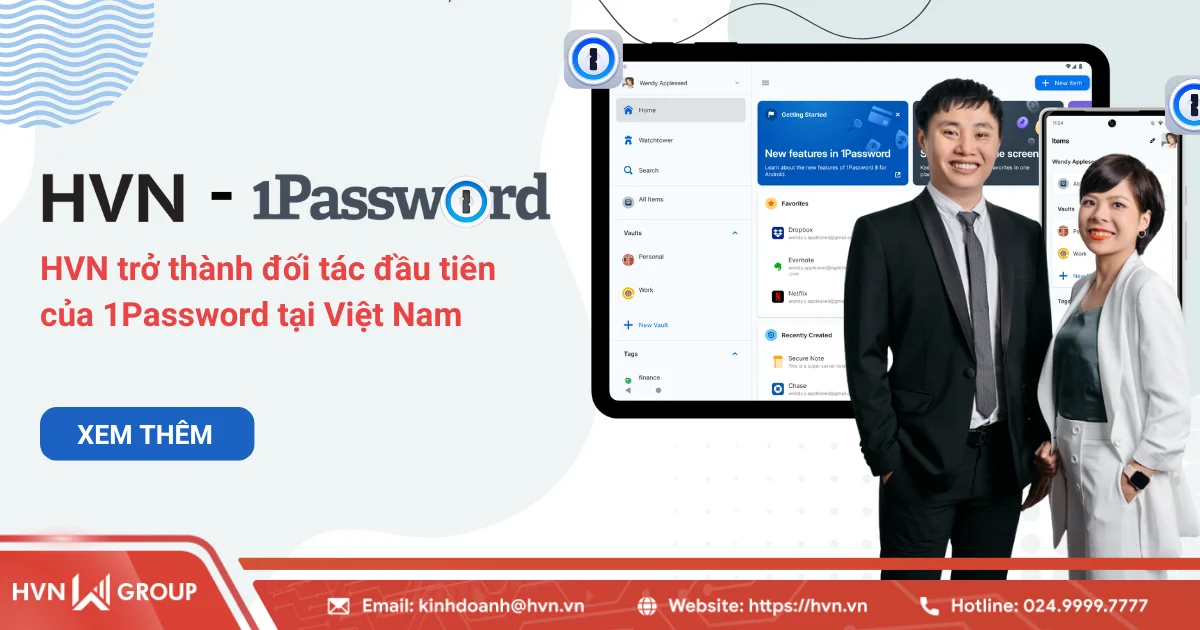 hvn trở thành đối tác của 1password