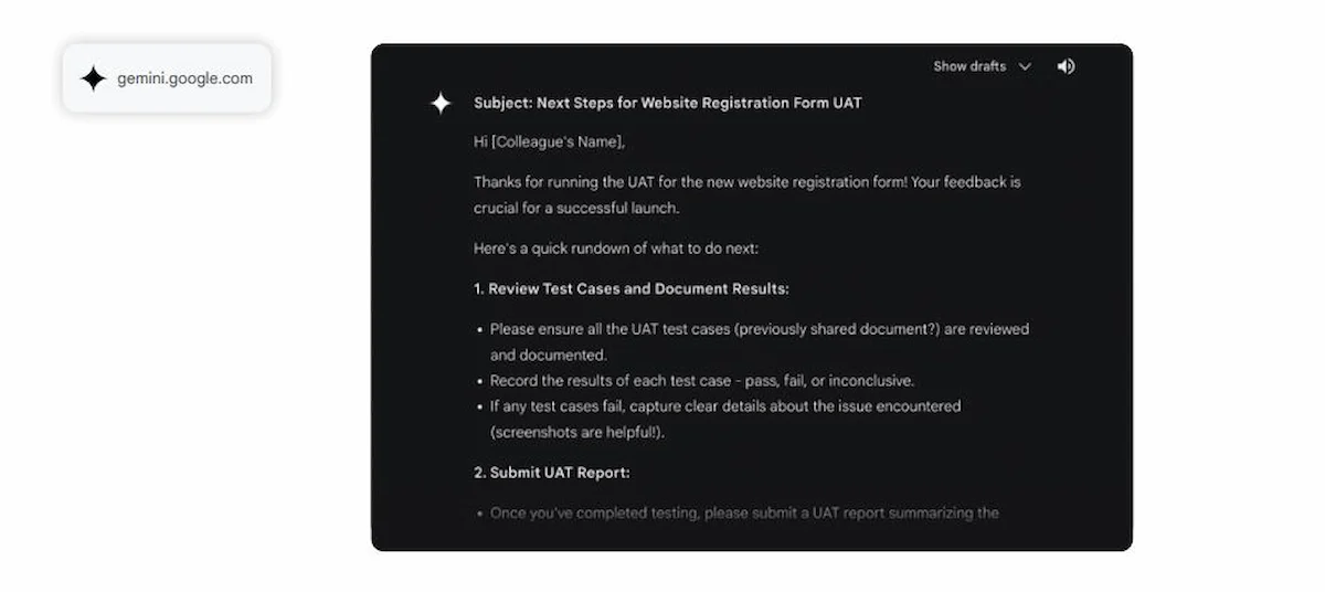 viết email cho đồng nghiệp trong dự án