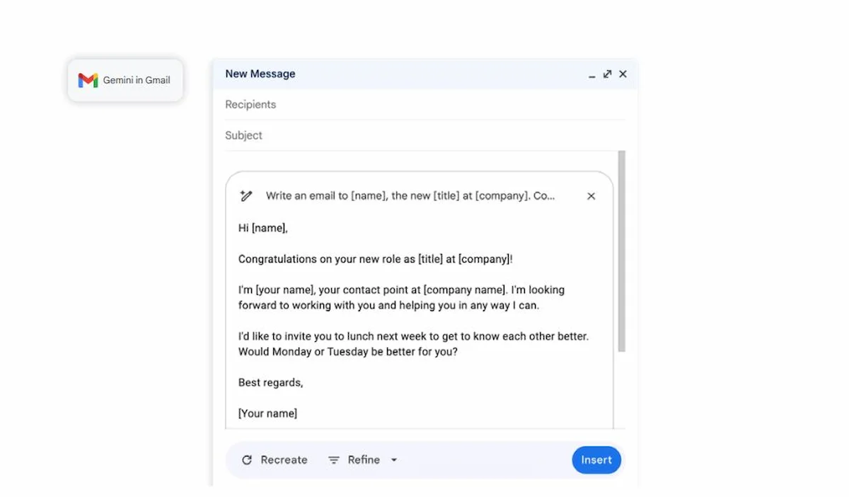viết prompt trong gemini for google workspace