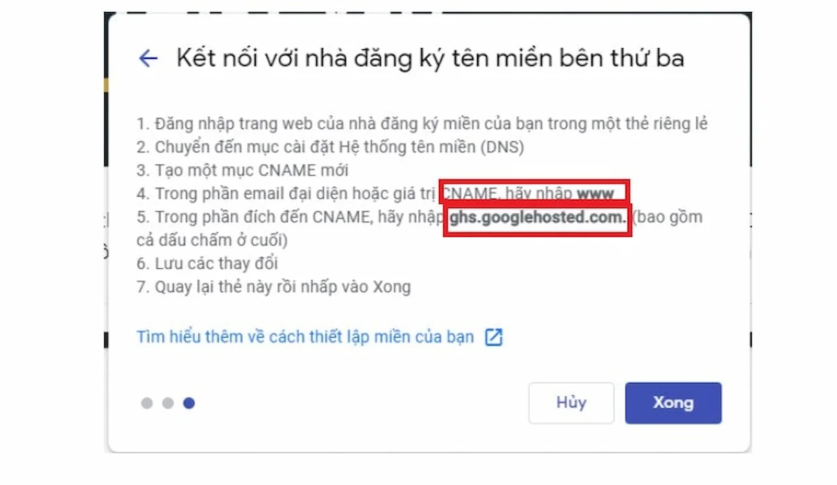 hướng dẫn dns