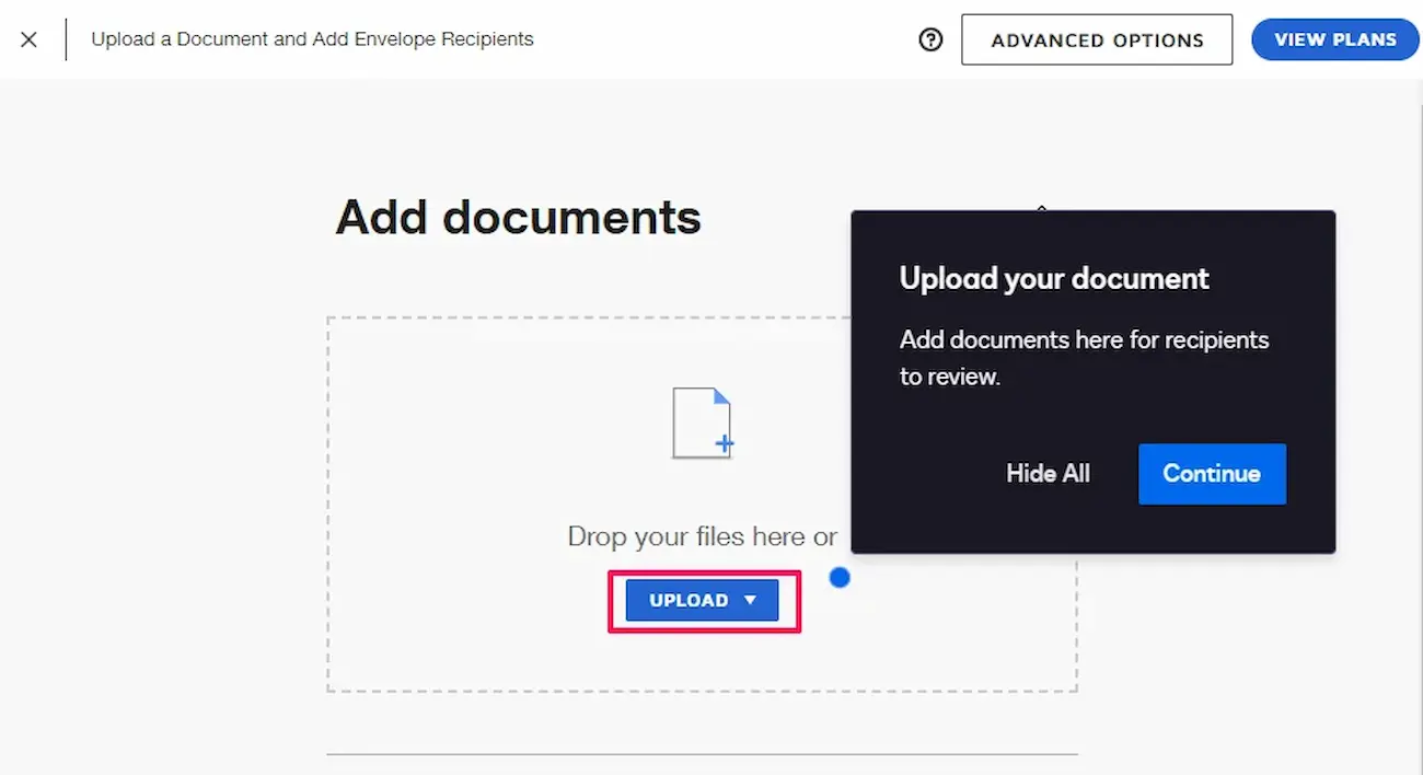 DocuSign là gì? Tìm hiểu từ A-Z về chữ ký điện tử DocuSign 24 Tải lên tài liệu