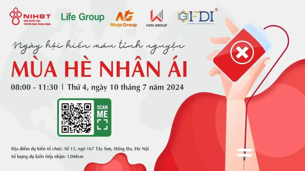 Ngày hội Hiến máu tình nguyện - Mùa hè nhân ái 4 Ngày hội Hiến máu tình nguyện - Mùa hè nhân á